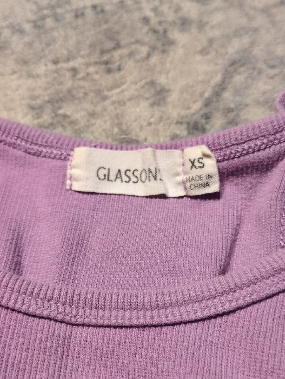 Glassons Lavender Ribbed High-Neck Tank - Picture 2 of 3